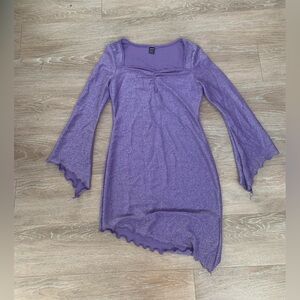 SHEIN Purple Glitter Dress Size M